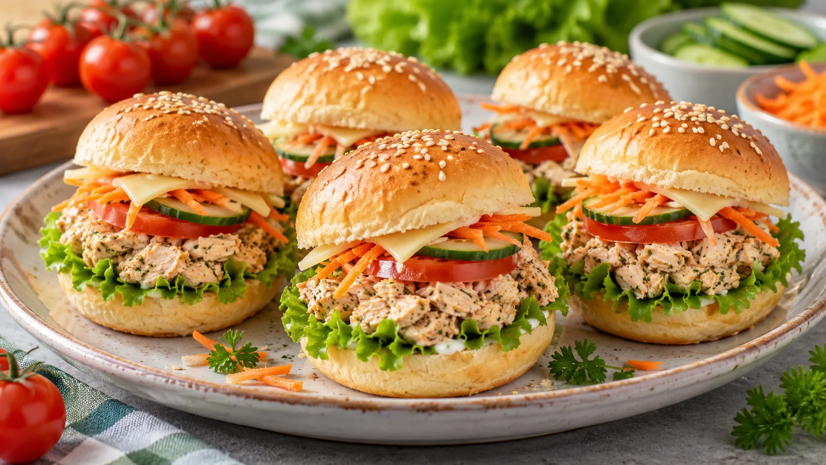 Mini Sanduíches de Frango